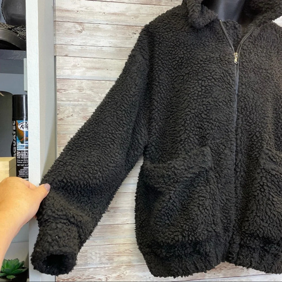 IAMGIA Exclusive Pixie Teddy Oversized Sherpa Jacket Fluffy Coat - Picture 6 of 9